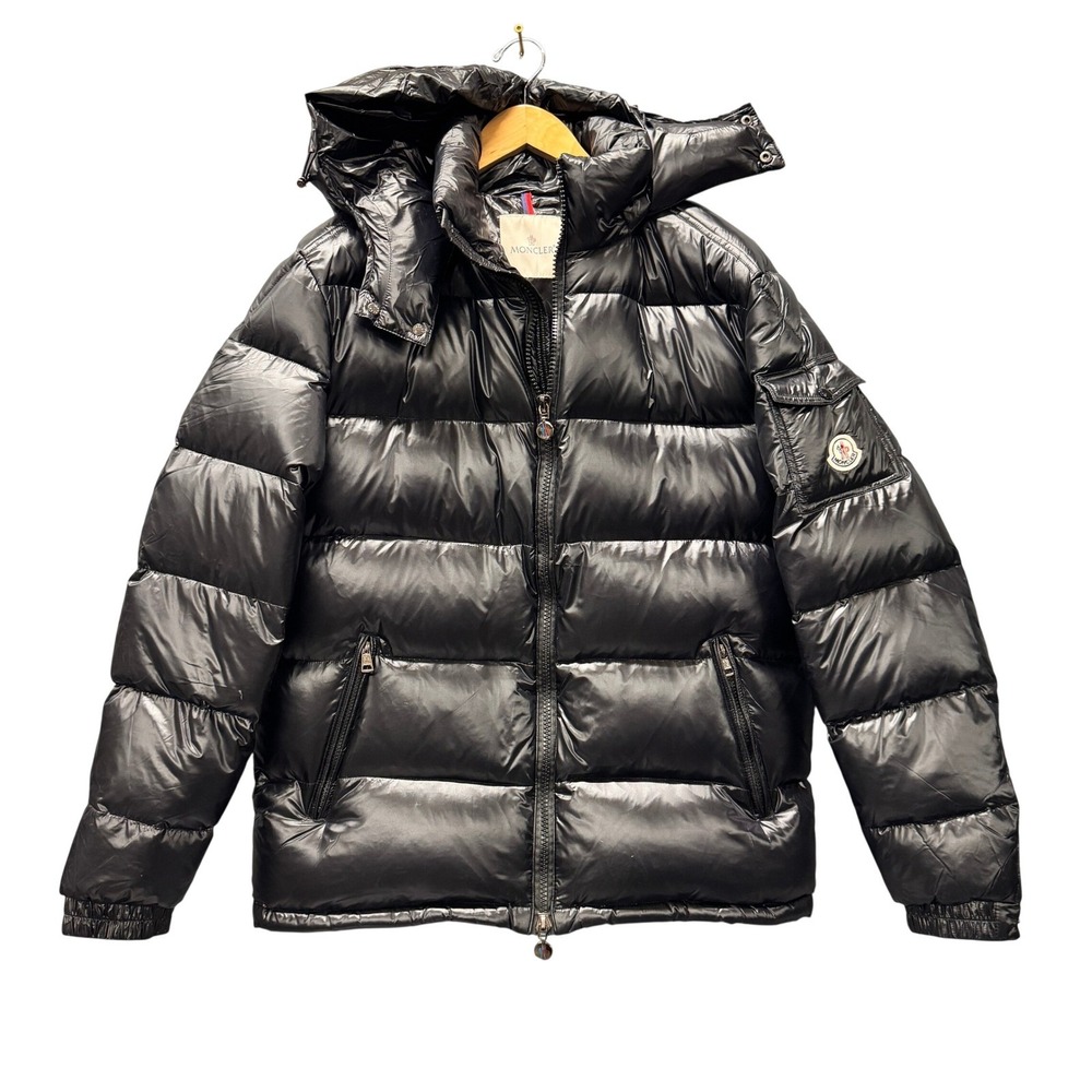 Moncler Down Puffer Jacket Womens 5 XL Lucie Lontre Giubbotto Black Luxury Coat